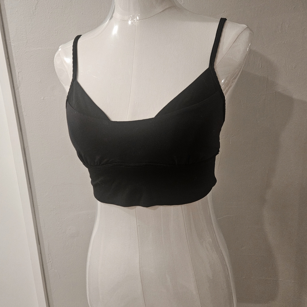 lululemon athletica Strappy Push Up Black Bra - 6